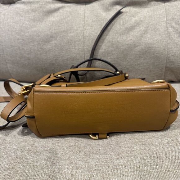 Rebecca Minkoff Stella Medium Convertible Backpack snake print/gold brown main image 7